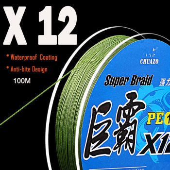 12 Strand Japan tyske PE Flettet Line Lokke Agn Spinning Støbning Trold Flerfarvet Multifilament Væv Saltvand Tackle